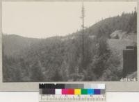 Highway through redwood cutover lands of Mendocino Lumber Company built by W.P.A. labor for Mendocino Woodlands recreation project of the National Park Service. 1937. Metcalf