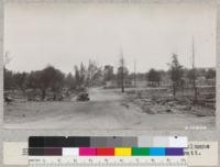 Street through town of Quartz, Tuolumne County after fires of 1926