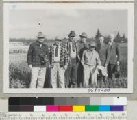 Van Rensselaer, Metcalf, Werder, Tillotson, Morris, Burton, and Evans at Saratoga Horticultural Foundation. Metcalf. Dec. 1952