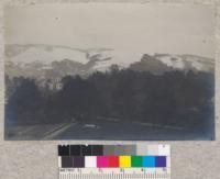 Snow on the Berkeley Hills, February, 1922, from Hilgard Hall