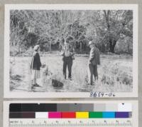 Bert Werder describes planting to Mrs. Nielsen and Tillotson. Bonny Doon, Santa Cruz