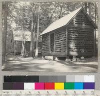 Camp Califorest. New Faculty house (built May 1939) and 12-cord woodshed (built July 1939) Looking east. 8-1-39. Emanuel Fritz