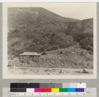 March 3, 1933. Point Mugu - erosion from rains January 3, 1933 - fire occurred October 3, 1932. A.G. Muench, Los Angeles County Department Forester & Fire Warden. An erosion cone built in one rainstorm from this small burned watershed
