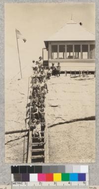 Second group of Kings - Tulare club members at Buck Rock. July, 1930