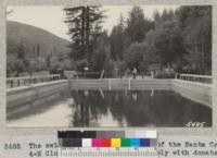 The swimming pool at Camp Loma of the Santa Cruz 4-H Clubs. Built in 1931, largely with donated materials and labor. Metcalf