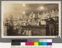 The interior of the commissary. There were 25 families in this camp and in the store you could get everything you would expect to find in any up to date general store