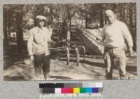 Three fish caught in Bucks Lake, Plumas County, October 21, 1929 by Adams and Smith