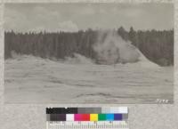 The Giant Geyser. Yellowstone Park. 1923. (Lott)