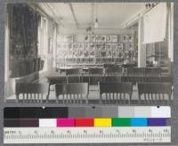 Interior view of Forestry Laboratory, Budd Hall basement. December 1915