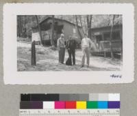 Keith Bissel, the Rev. Turnbull and a friend visit Las Posadas 4-H Camp, Napa County. May 1952. Metcalf