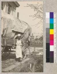 Flynn '27 with the Forestry float in Engineer's Day Parade, March, 1924