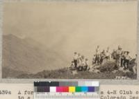 A forestry hike from Laguna 4-H Club camp to a peak overlooking the Colorado Desert. June 1931. Metcalf