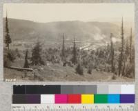 Korbel and the mill of the Northern Redwood Company from upper part of the 1924 planting area. April, 1925