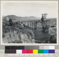 Redwood Region. Union Landing just south of south of Juan Creek, on California Coast, Mendocino County. View from north. See view from south taken in 1941. Not in use. 8-29-43. E. F