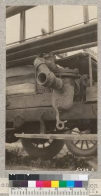 Screen on suction of Loyalton Fire Truck. W. Metcalf. May 1931