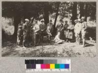 The California section Society of American Foresters picnic at Redwood Peak, April 1922