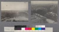 Looking northwest from the Campanile, Agriculture and Hilgard halls near center. 1919