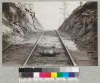 Head of incline, Madera Sugar Pine Company, showing spool. 1921. D. Bruce