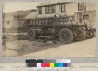 Locally built tank fire truck, Loyalton, California. W. Metcalf, May 1931