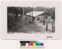 Las Posadas 4-H club camp, Napa County, dedicates a new cement block kitchen on June 11, 1950. Metcalf