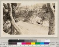 Results of heavy rain of September 1932 on overgrazed area in Tehachapi Mountains. Large loss of life and great damage to railroad, highway, and telegraph lines along Caliente Creek