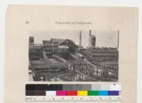 Exterior of a redwood mill. [Picture is from the University of California's course catalog. No date given.]