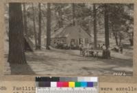 Facilities for playing games were excellent at Laguna 4-H Club camp. The boys and girls enjoyed tether-ball, table tennis, throwing darts, checkers, chess, horseshoes and kept them busy most of the time. W. Metcalf - June 1931