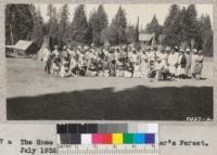 The Home Department camp at Whitaker's forest. July 1932. Metcalf