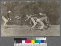 Football game after lunch. No casualties, but lots of action. F.104 - Brookdale trip 1920