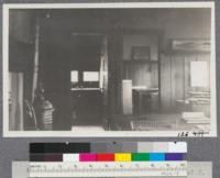 Interior of Forestry Bungalow, University of California. December 1915