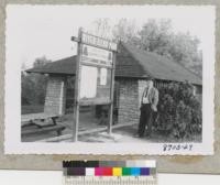 Forest Dean, Extension Forester of Ohio, at River Bend highway park on Maumee River near Napoleon, Ohio. Metalf. October 1953