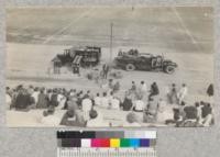 Showing the Indian Pump. Bakersfield High School, March 1930