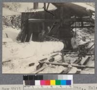 Saw Mill of Peder Moe, Elcorn Mountains, Helena National Forest. This mill was rigged to be run by one man alone and cut under these conditions about 3500 ft. per day