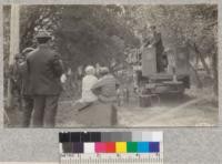 Chief Otterson speaks at Brown's Valley. 1929. Metcalf