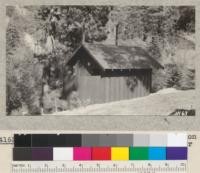 Four-unit chemical toilet installation at Big Pines Recreation Park. Either Smith or Hart systems cost complete with building about $500. Metcalf, 1927