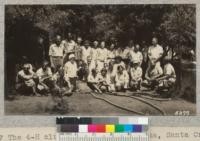 The 4-H club leaders at Camp Loma, Santa Cruz County. July, 1930