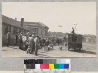 Fire demonstration at Watsonville High School. Metcalf. 1929