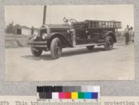 This truck is adapted to the protection of a small city but is too heavy and expensive an outfit for a rural community with a meagre water supply. Metcalf. 1928. American La France truck - 500 gal. capacity with a small booster pump - new in August 1928 - cost $10,000