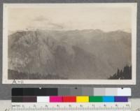 Burned Mountain from Razorback Ridge. Shows effects of fires in upper Cascades. Washington