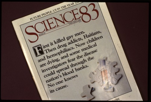 Cover of Science 83 with AIDS headline