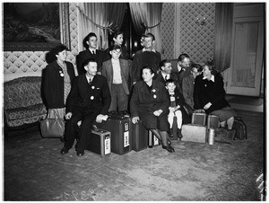 Displaced Persons arriving at Ansonia Hotel, 1951