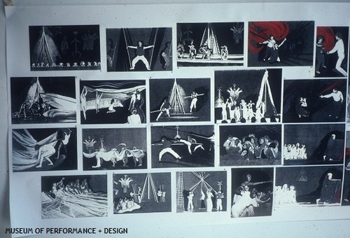 Collage of images, featuring "In the Mountain, On the Mountain", among others, circa 1981