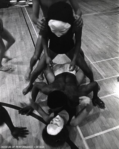 Performers wearing masks in Halprin's "Ceremony of Us"