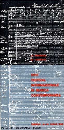 "Programma del XXVI Festival Internazionale di Musica Contemporanea," 1963