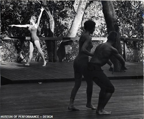 Anna Halprin Teaching with A. A. Leath in "Early Adult Classes," circa 1950s-1960s