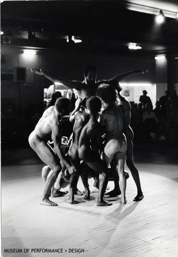 Performers in Anna Halprin's "Animal Ritual" [features nude performers]