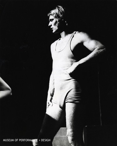 Male performer in Halprin's "Animal Ritual"