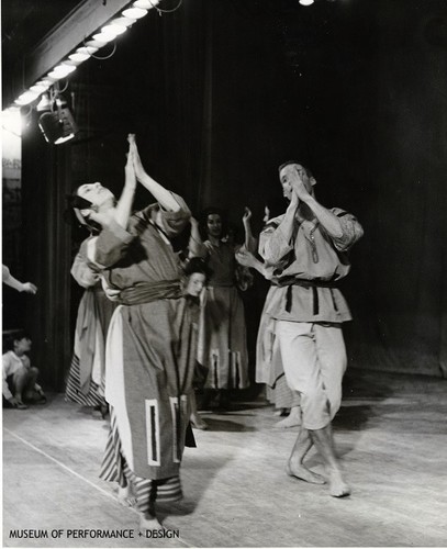 Anna Halprin with others in a Halprin-Lathrop Company performance