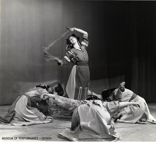 Anna Halprin with performers from a Halprin-Lathrop performance