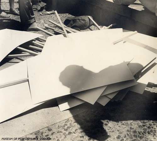 Market Street Dance blank placards, 1967